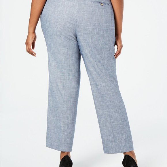Plus Size Straight-Leg Pants - Picture 3 of 5